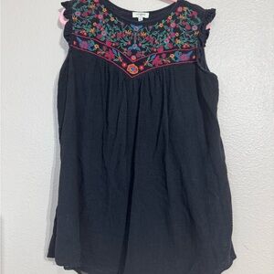 Embroidered Black Umgee Dress size L